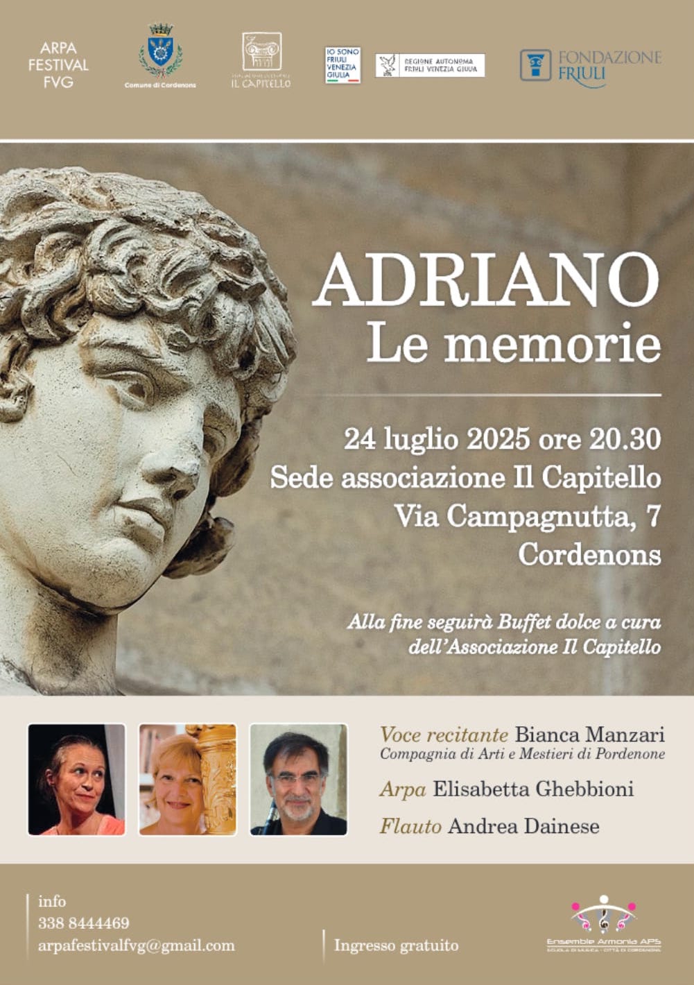 Adriano, le memorie