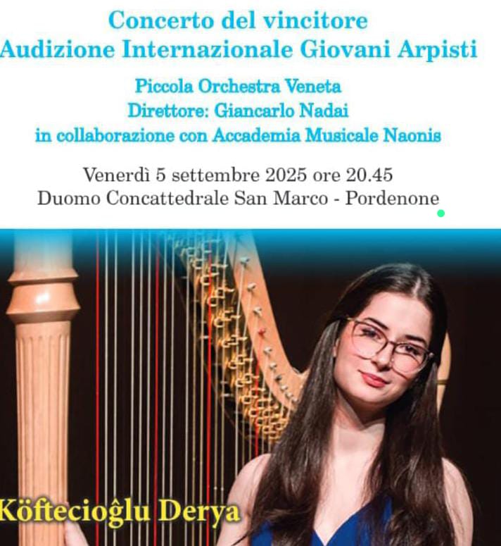 Concerto del vincitore Audizione Internazionale Giovani Arpisti